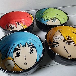 ANIMANIA Ceramic Bowls Manga-style Anime Art